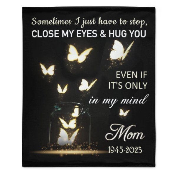 Sometimes I Just Have To Stop Personalized Memorial Fleece Blanket - Yulaki