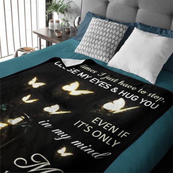 Sometimes I Just Have To Stop Personalized Memorial Fleece Blanket - Yulaki