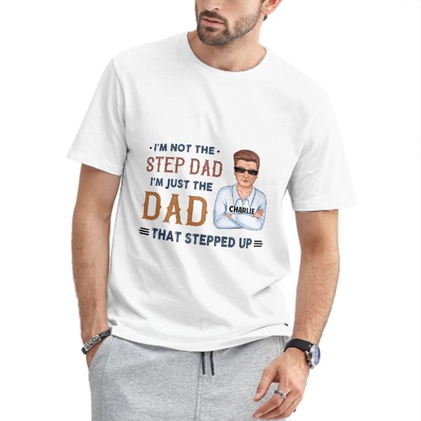 Step Dad Young Man Personalized Shirt - Yulaki