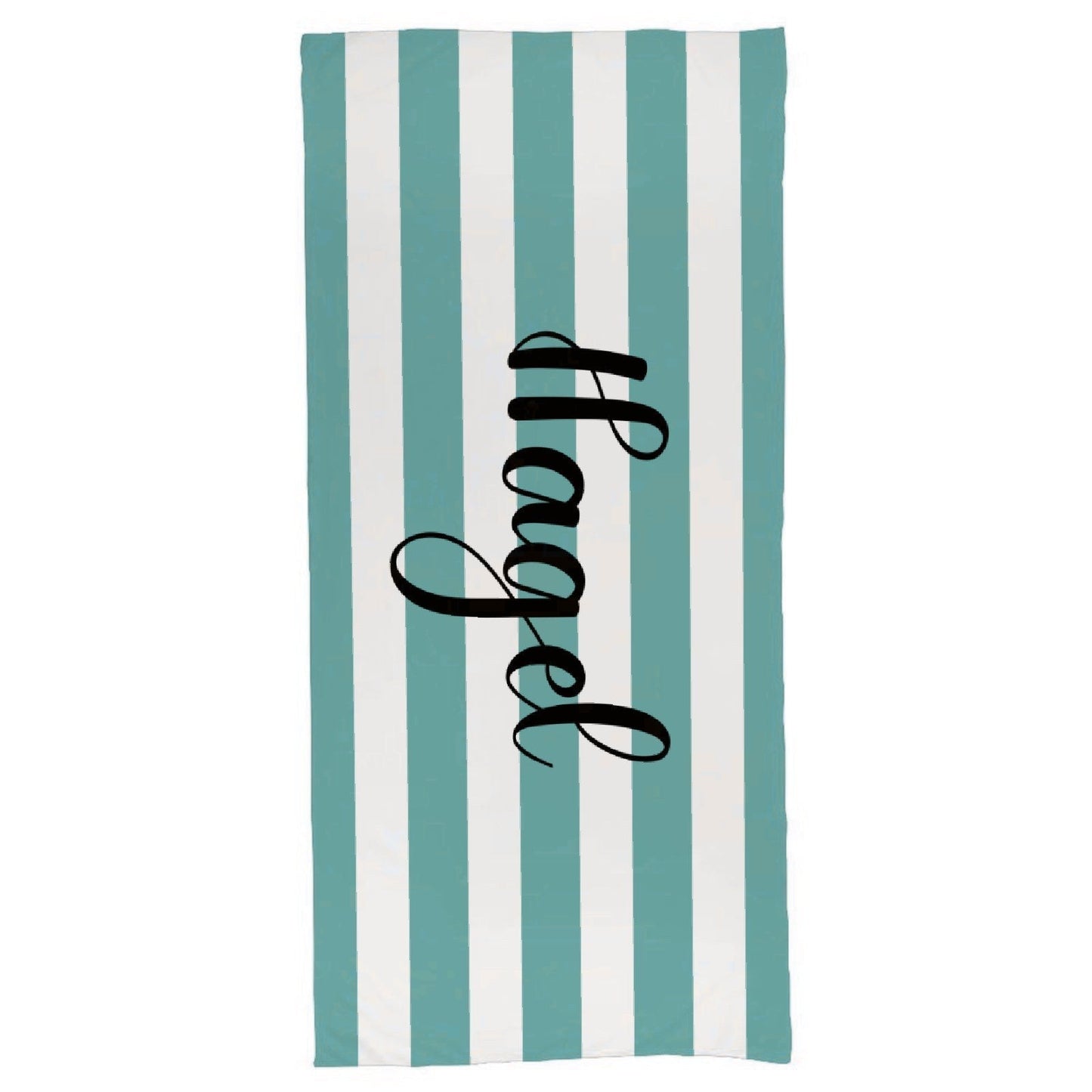 Striped Name Beach Towel - Yulaki