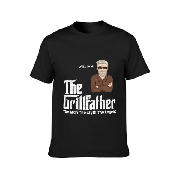 The Grillfather - Gift For Dad - Personalized Unisex T-Shirt - Yulaki