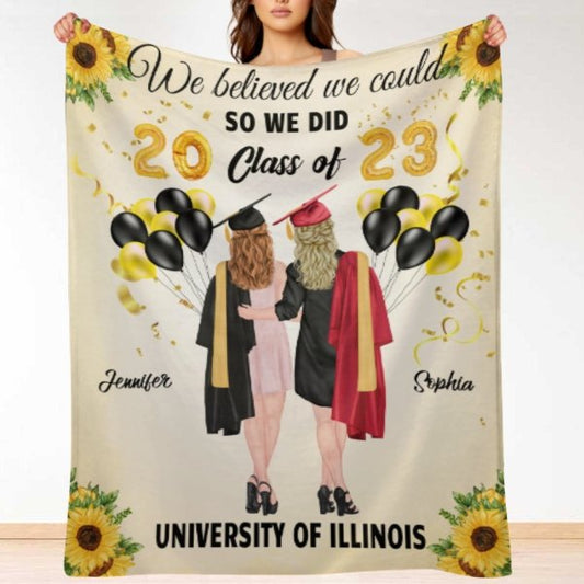 We Believed We Could So We Did - Personalized Blanket - Yulaki