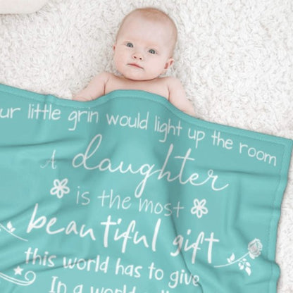 Your Little Grin Would Light Up The Room - Family Blanket - New Arrival, Christmas Gift For Daughter - Yulaki